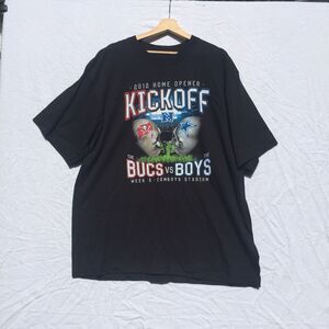 2012 Home Opener Kickoff Bucs Vs Boys Black T Shirt Cowboy Team Apparel